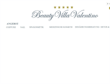 Tablet Screenshot of beauty-villa.ch